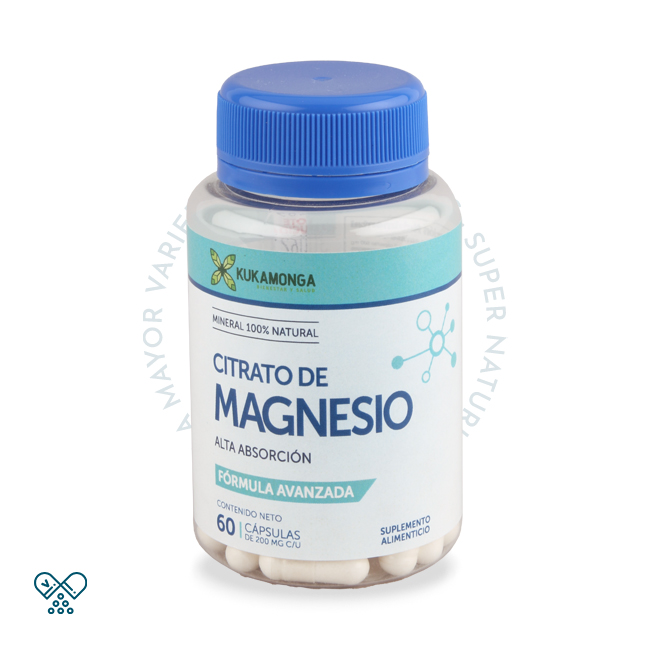 Citrato de Magnesio 60 cápsulas